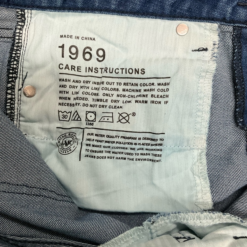 Gap 1969 blue Straight Leg Jeans - Picture 7 of 14